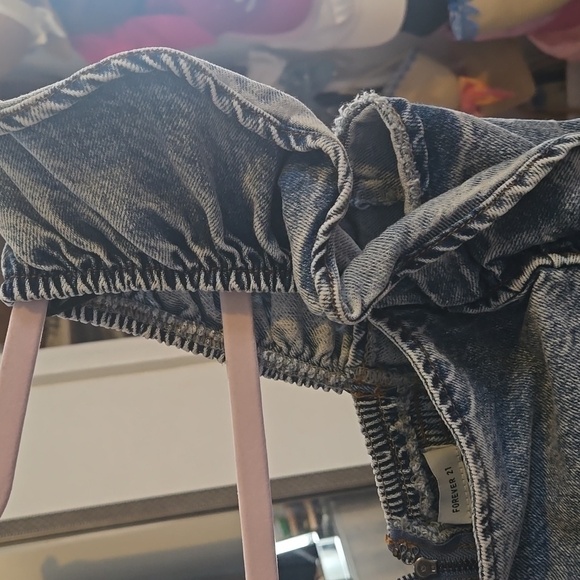 F21 Mini Denim dress Sz M - Picture 9 of 10